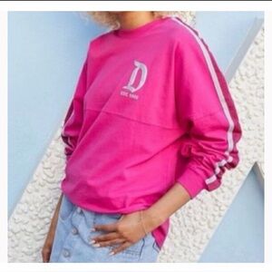 Disneyland Resort Hot Pink Silver Glitter Spirit Jersey Size Small